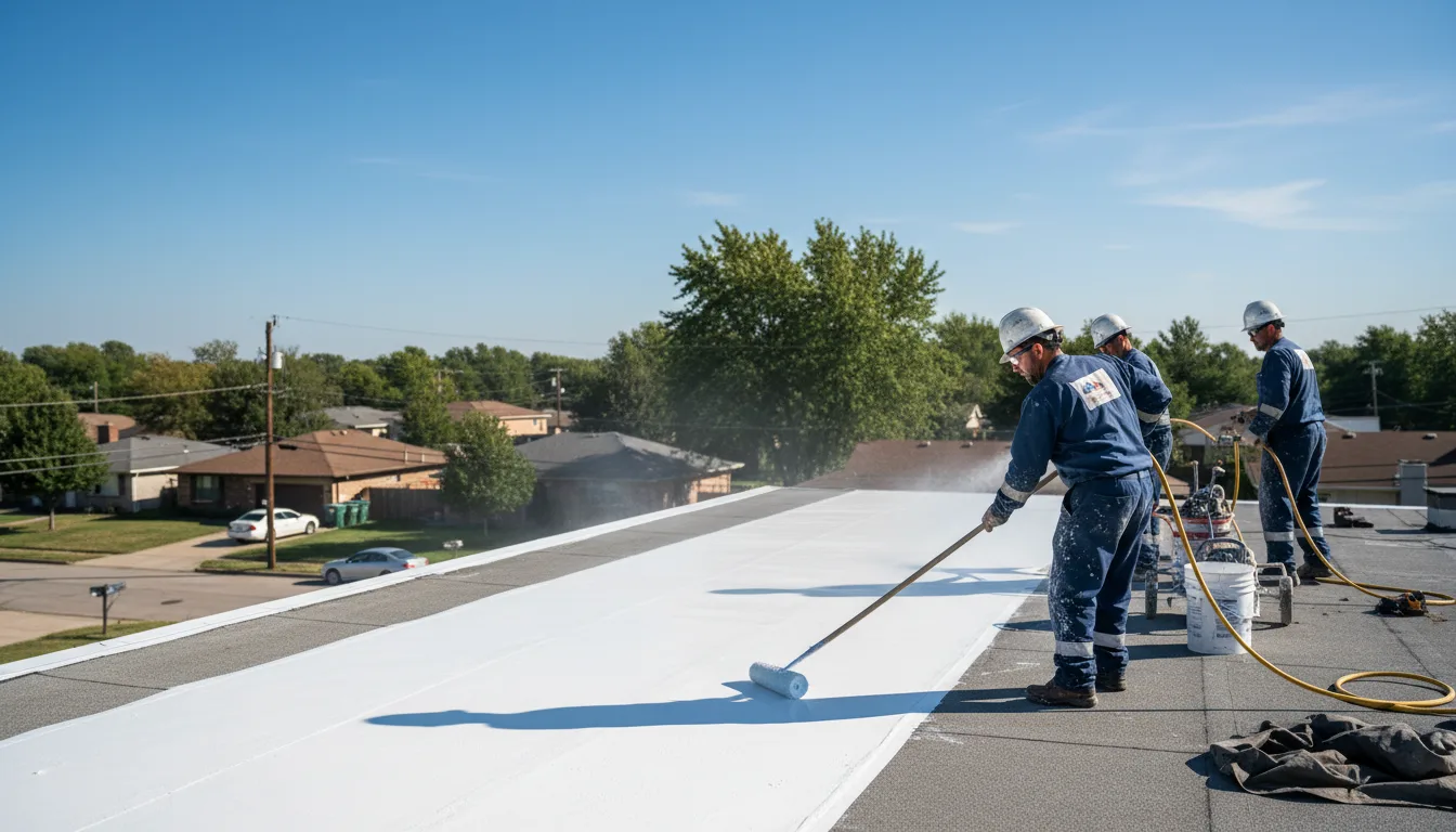 Commercial roof coating in Rockville, MN near me